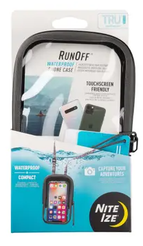 Nite Ize RunOff Waterproof Phone Case Charcoal | IP67 | TRU Zip