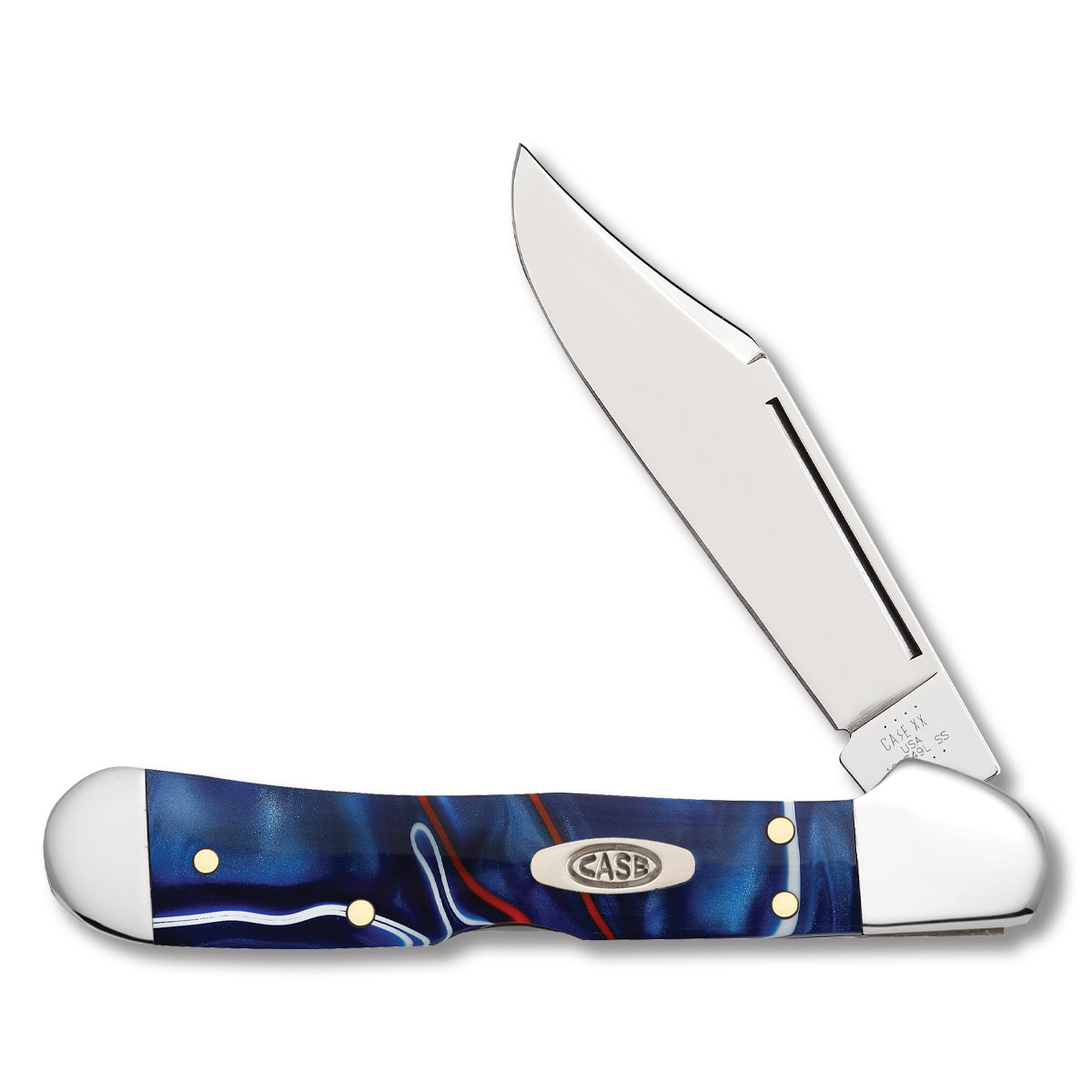 Case Patriotic Kirinite Mini CopperLock Folding Knife