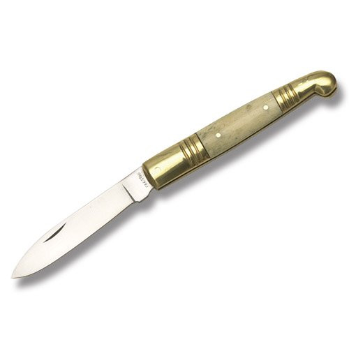 SZCO Supplies Old Fashion Natural Bone Folding Knife