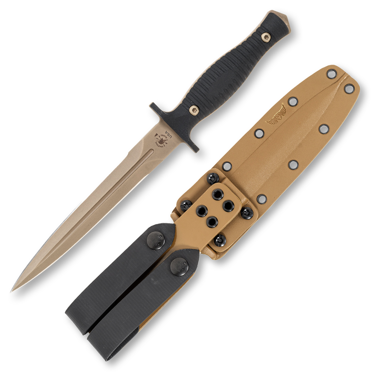 Spartan Blades George V-14 Flat Dark Earth & Black 6.75in Dagger
