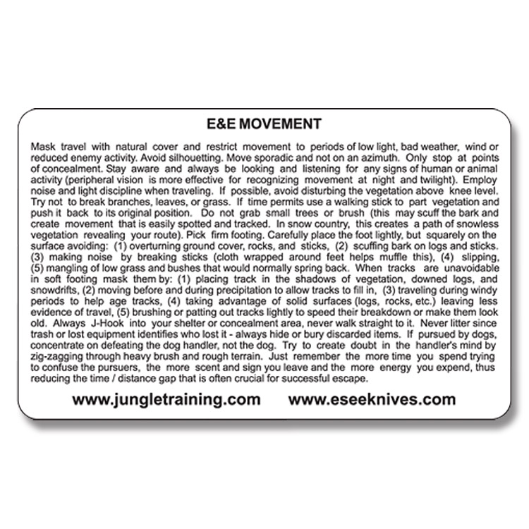 ESEE Survival Card Set For Survival And E&E, SURV-CARD | Advantageously - Foto 4