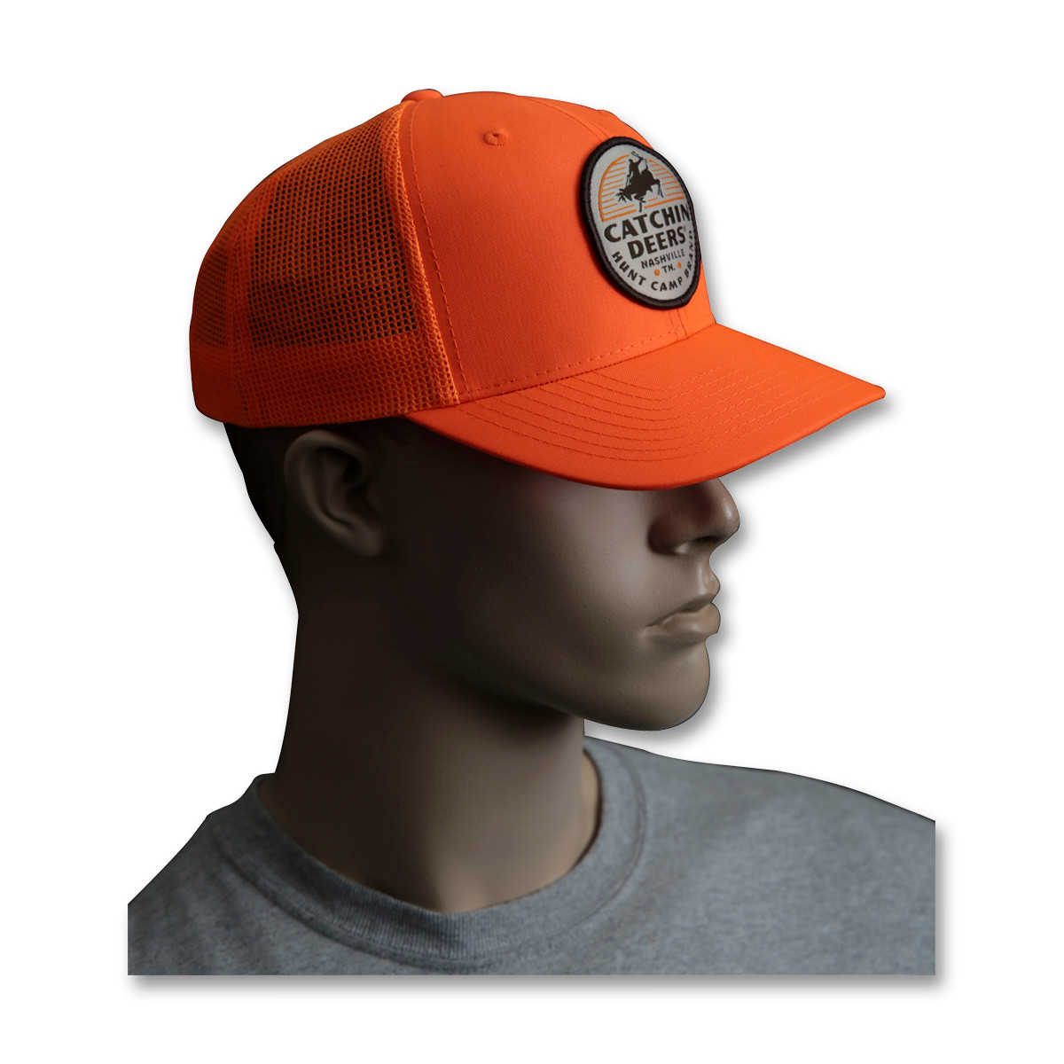 Catchin Deers Lakefield Blaze Orange Patch Hat Mens