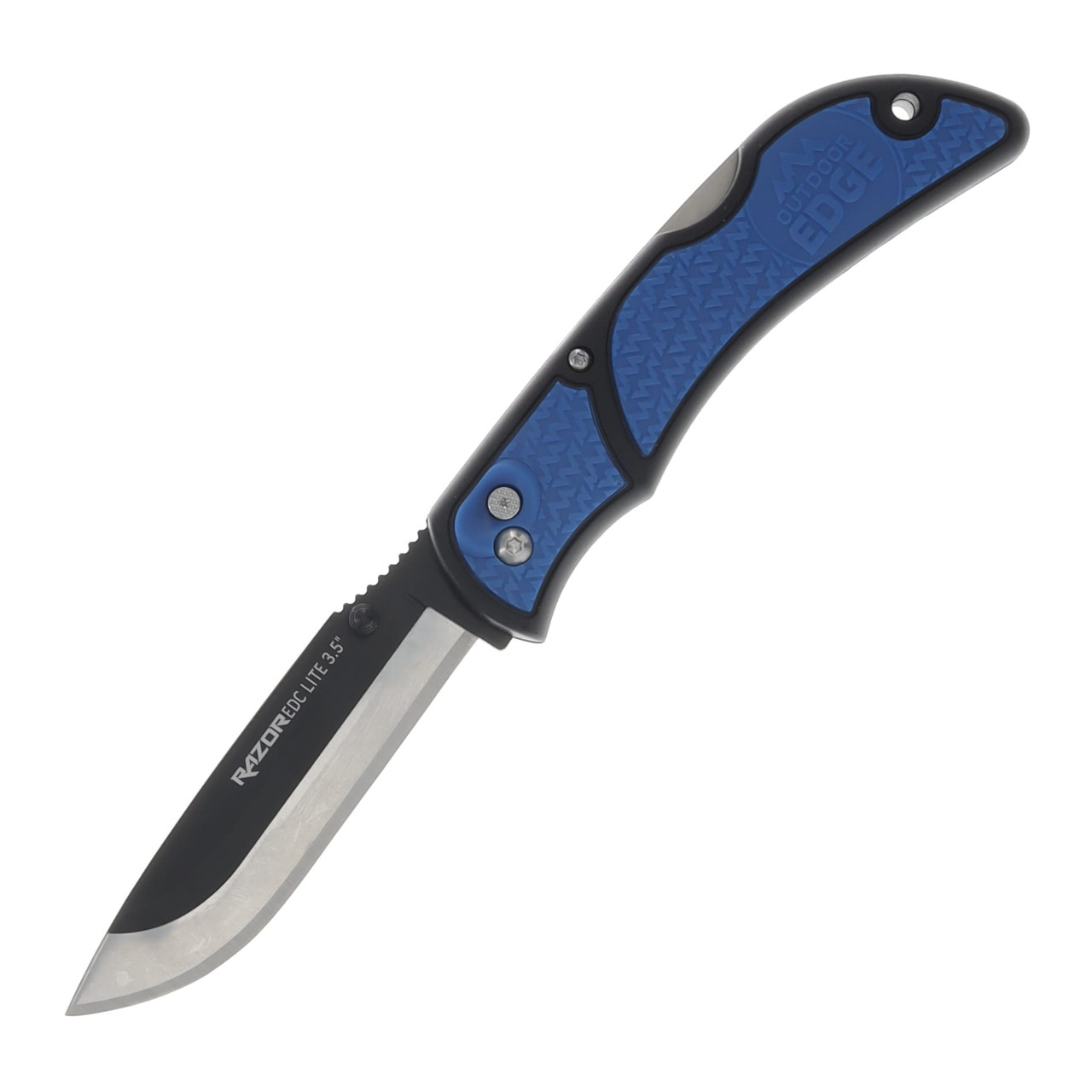 Outdoor Edge Razor EDC Lite Folding Knife Blue Handle 420J2 SS Blades OERLU40C