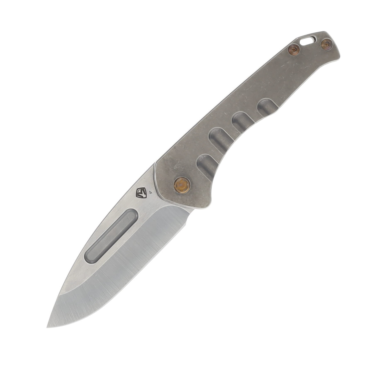 Medford Praetorian Slim 3.25in Tumbled S35VN Drop Point Tumbled Titanium/Bronze MK2084TD-01TM-T1CI-Q4
