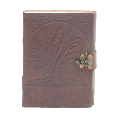 Tree of Life Leather Journal with Latch