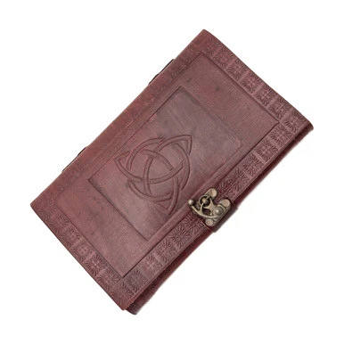 Szco Celtic Trinity Knot Leather Journal