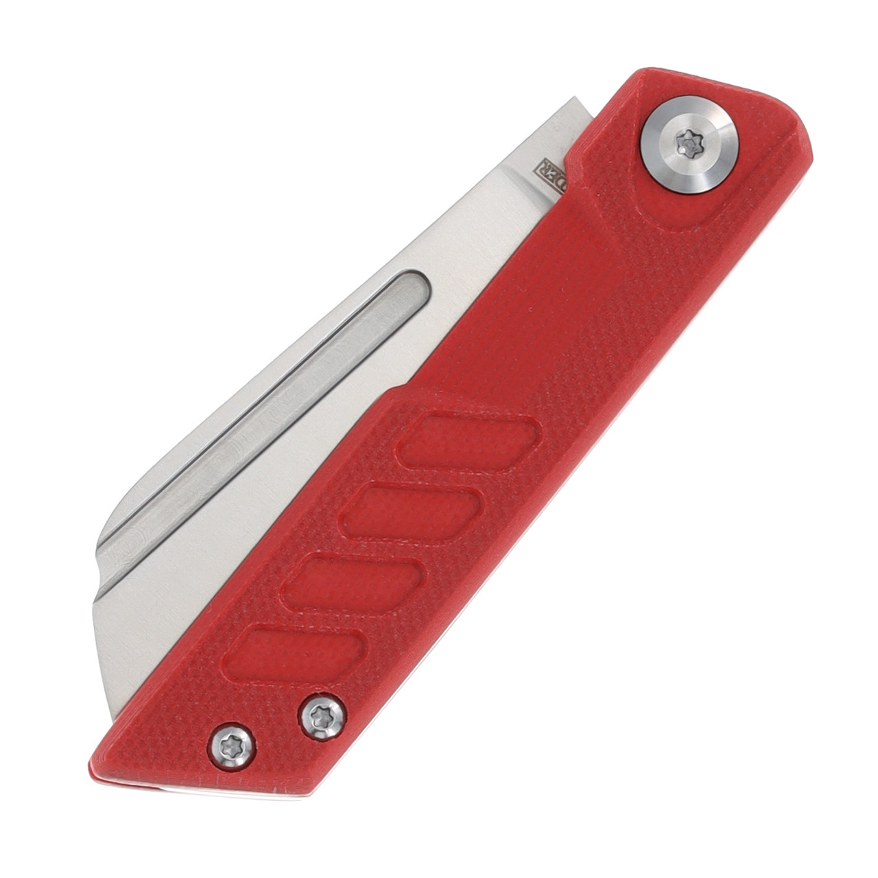 Rough Ryder Vibe 2.25in Satin 440A Red G-10 RR2606 - Smoky