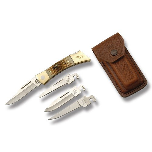 Case Amber Jigged Bone XX Changer Folding Knife Smoky Mountain Knife