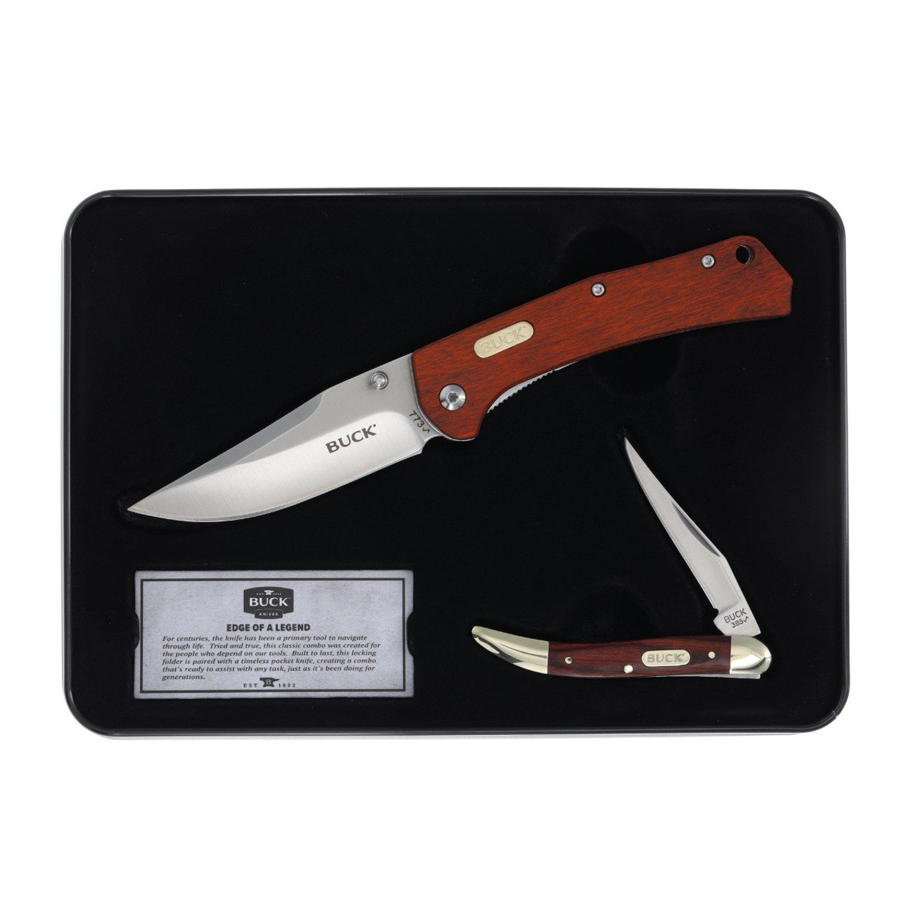 Buck Knives Gift Set with Collector's Tin (773 Large Linerlock and