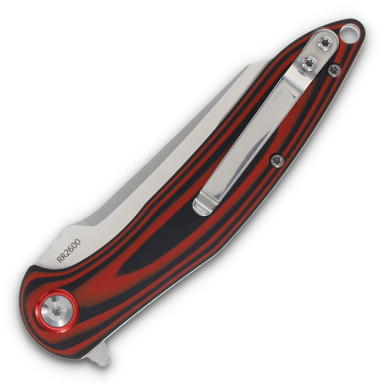 Rough Rider Red and Black G-10 Folder RR2600 - Smoky