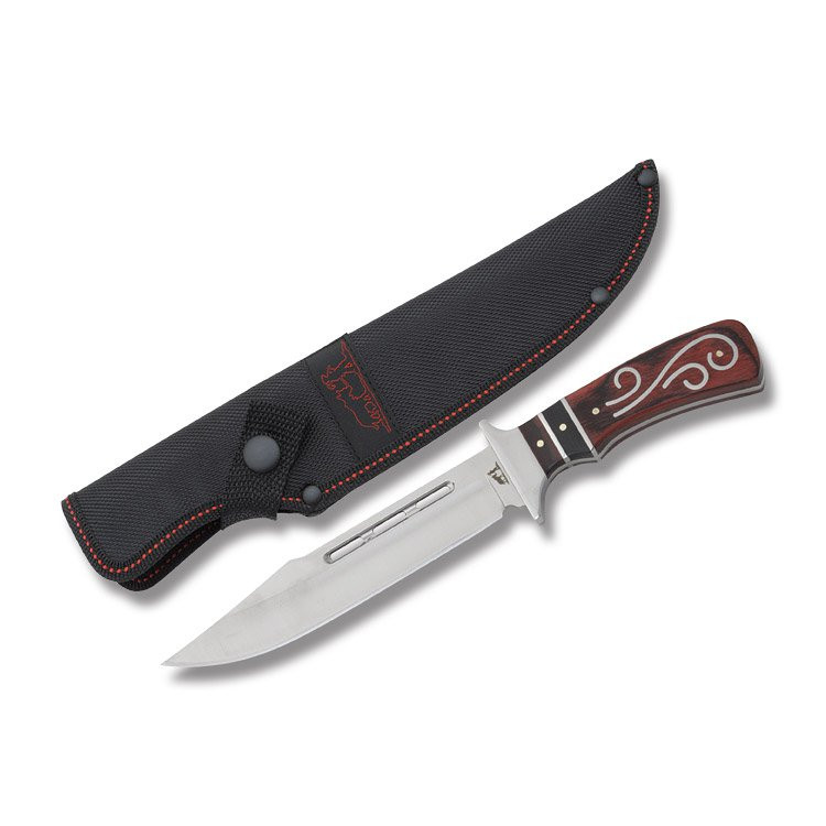 Frost Black Hills Medium Fancy Fixed Blade Knife FRBKH211BNBK