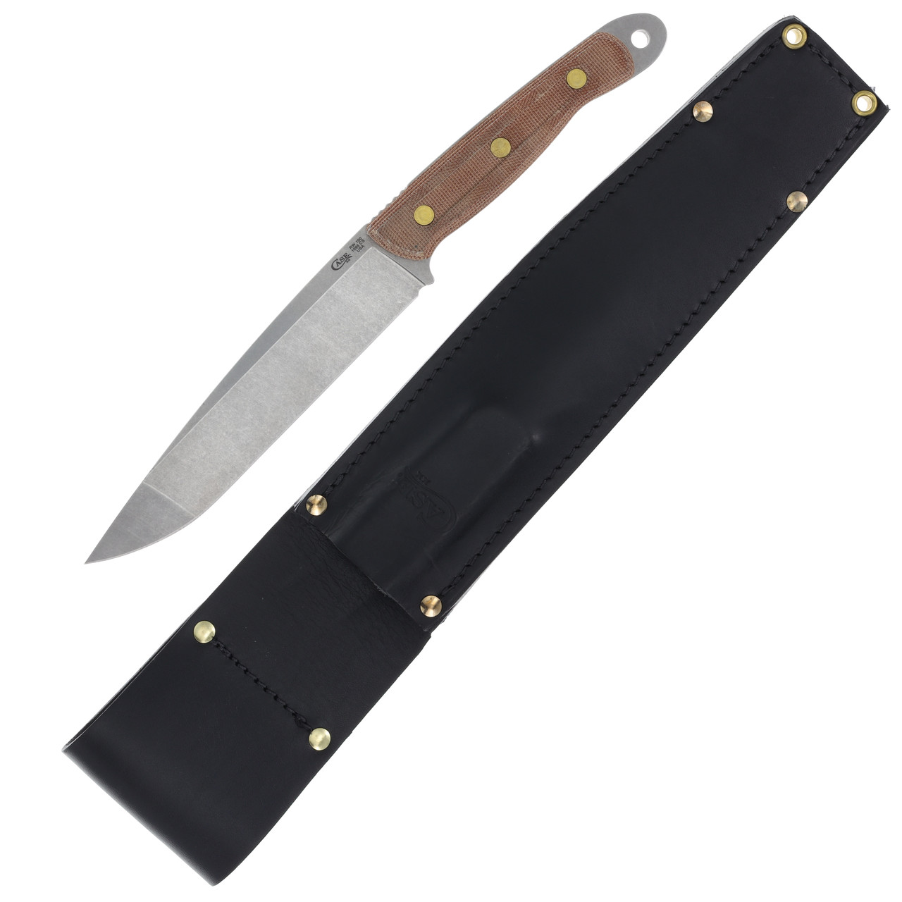 Case XX Roland Welker RW100 Hunter Fixed Blade Knife Smooth Natural Micarta CA50628