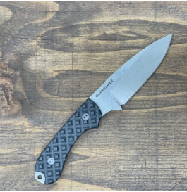 Bradford Guardian 3.2 Carbon Fiber 3.5in Plain Stonewash Drop Point