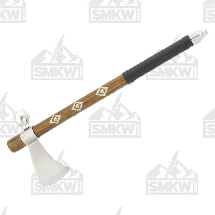 SZCO Supplies Traditional Tomahawk Peace Pipe Wood 19in