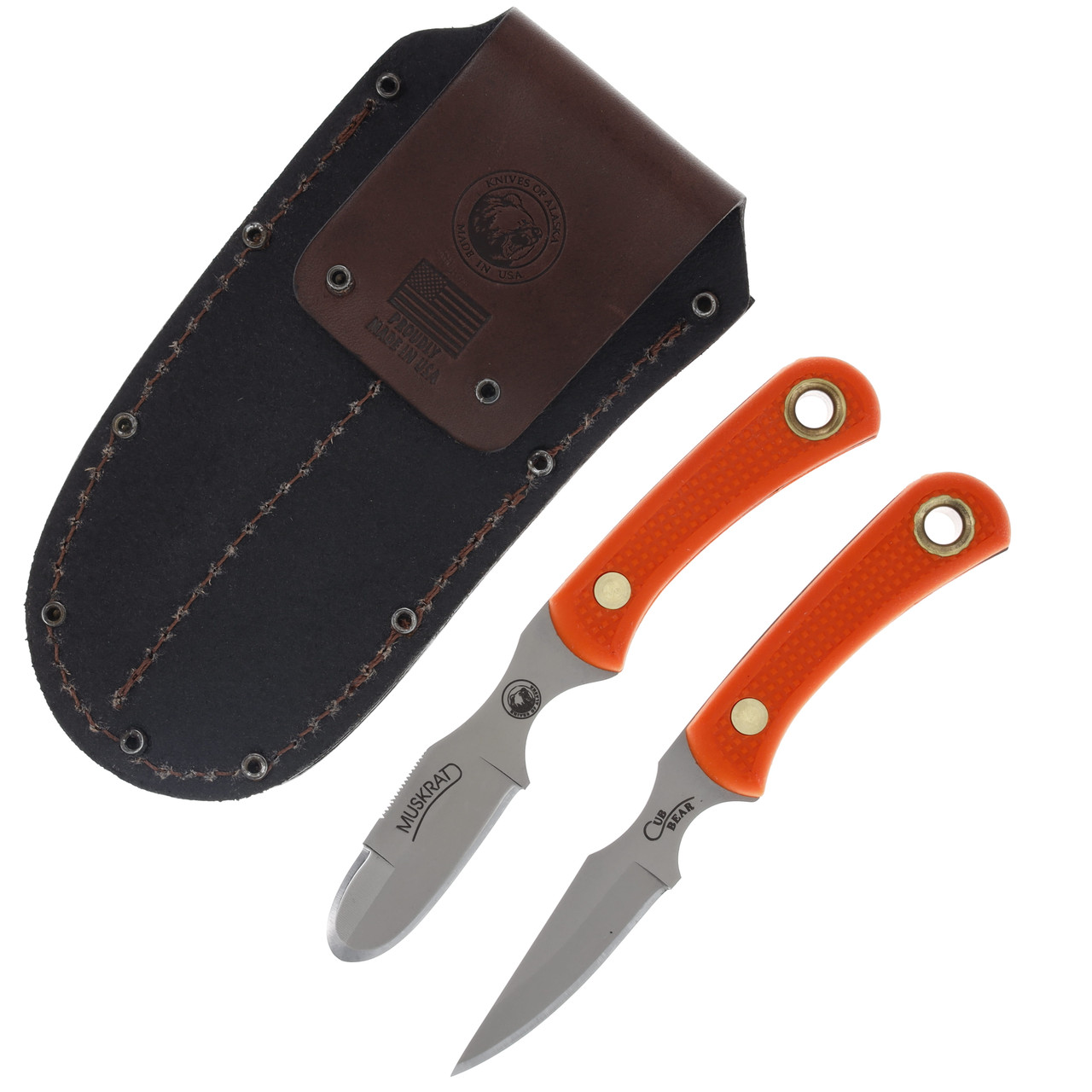 Knives of Alaska Muskrat Cub Combo Suregrip Orange KOA00096FG
