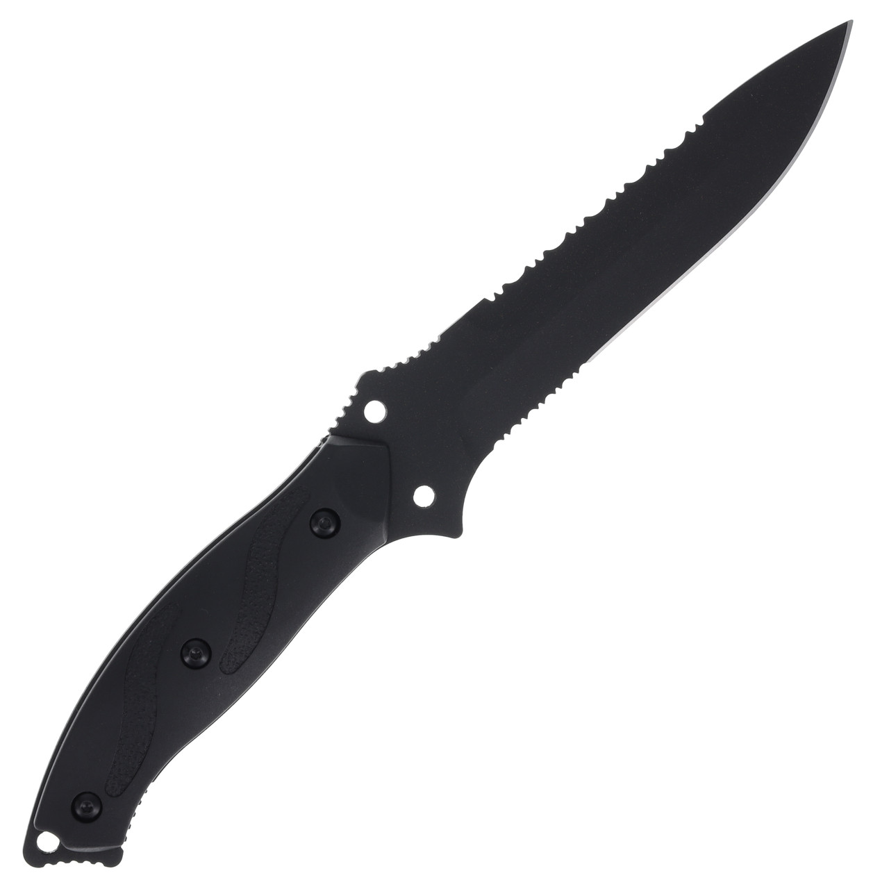 Blackhawk Nightedge Fixed Blade Knife 5.9in Black Drop Point