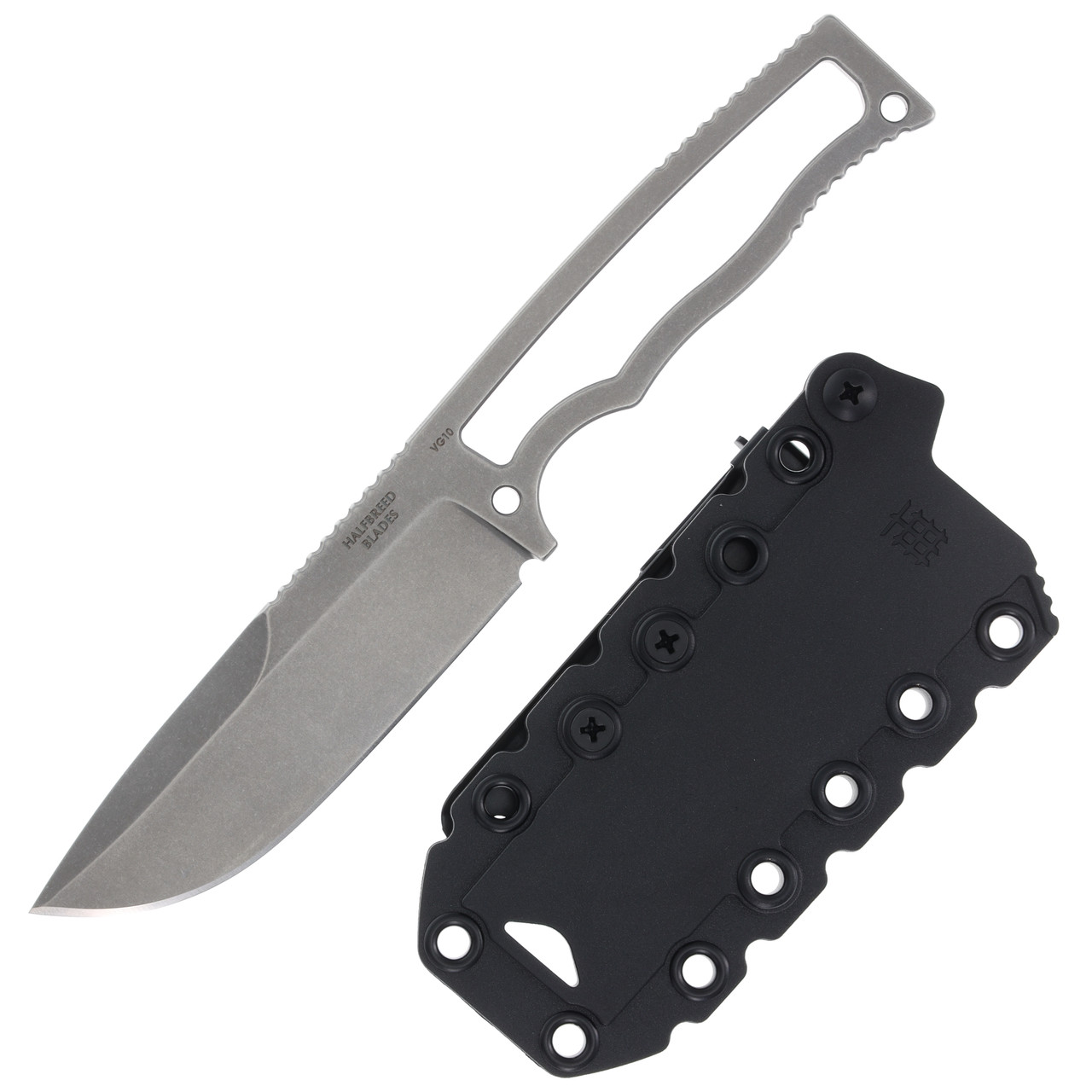 HalfBreed Compact Field Knife Stonewash Fixed Blade Knife CFK01STN