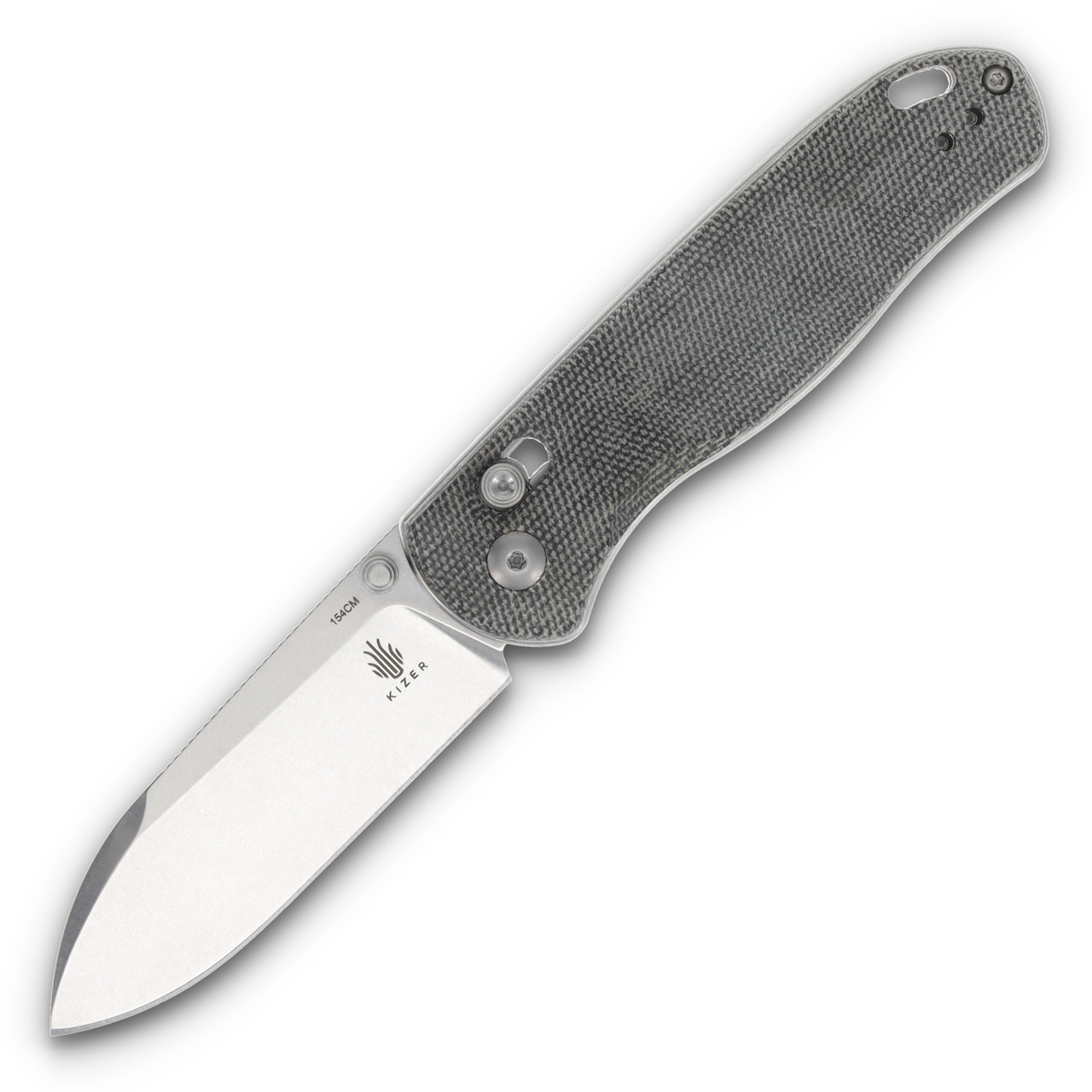 Kizer Drop Bear Clutch Lock Folding Knife (Gray Micarta