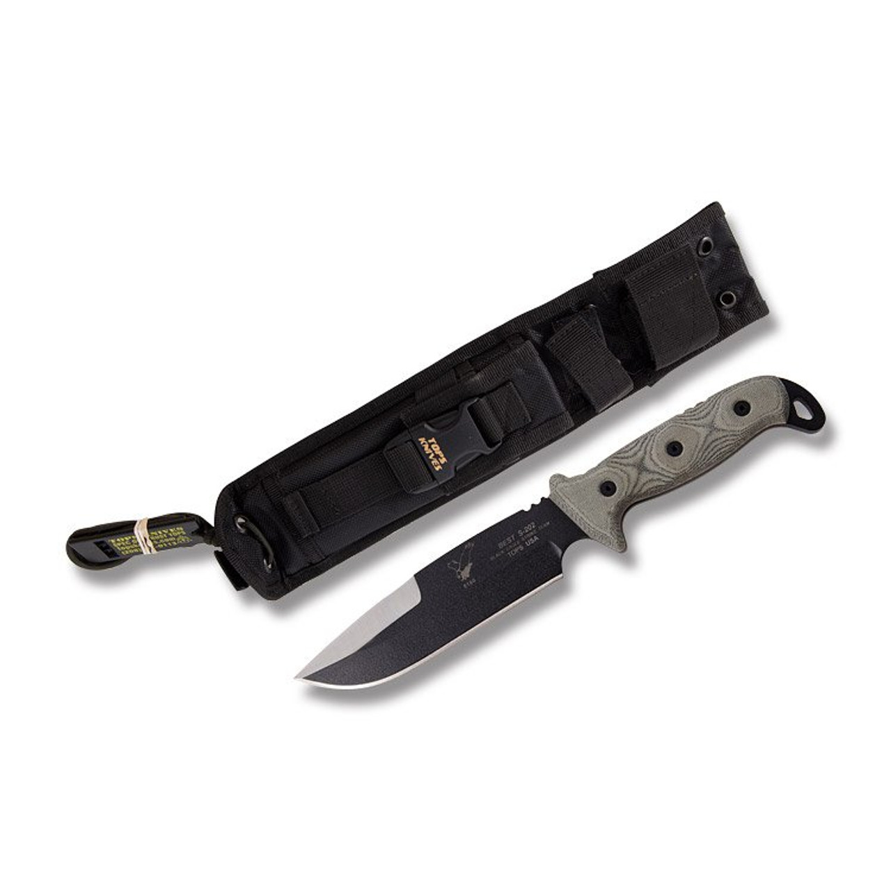 TOPS B.E.S.T. Black Eagle Strike Team Fixed Blade - Smoky Mountain