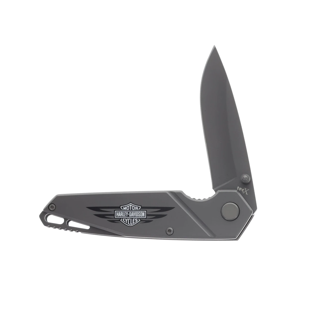 Tec-X Harley-Davidson TS1-T Linerlock Folding Knife (Gray) CA52255 