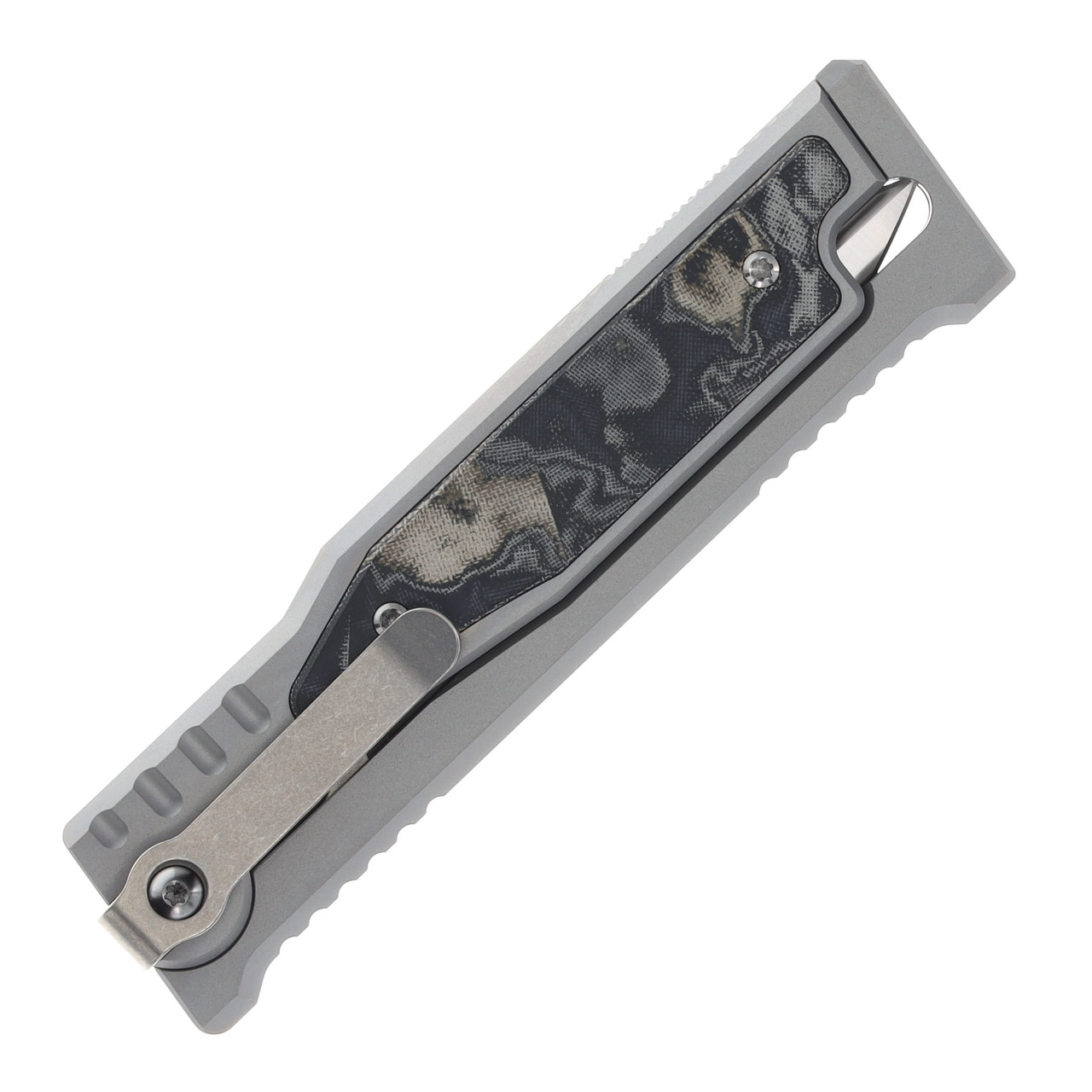 Reate Exo-M Safety Lock Gravity Knife Elmax Dagger Green/Black