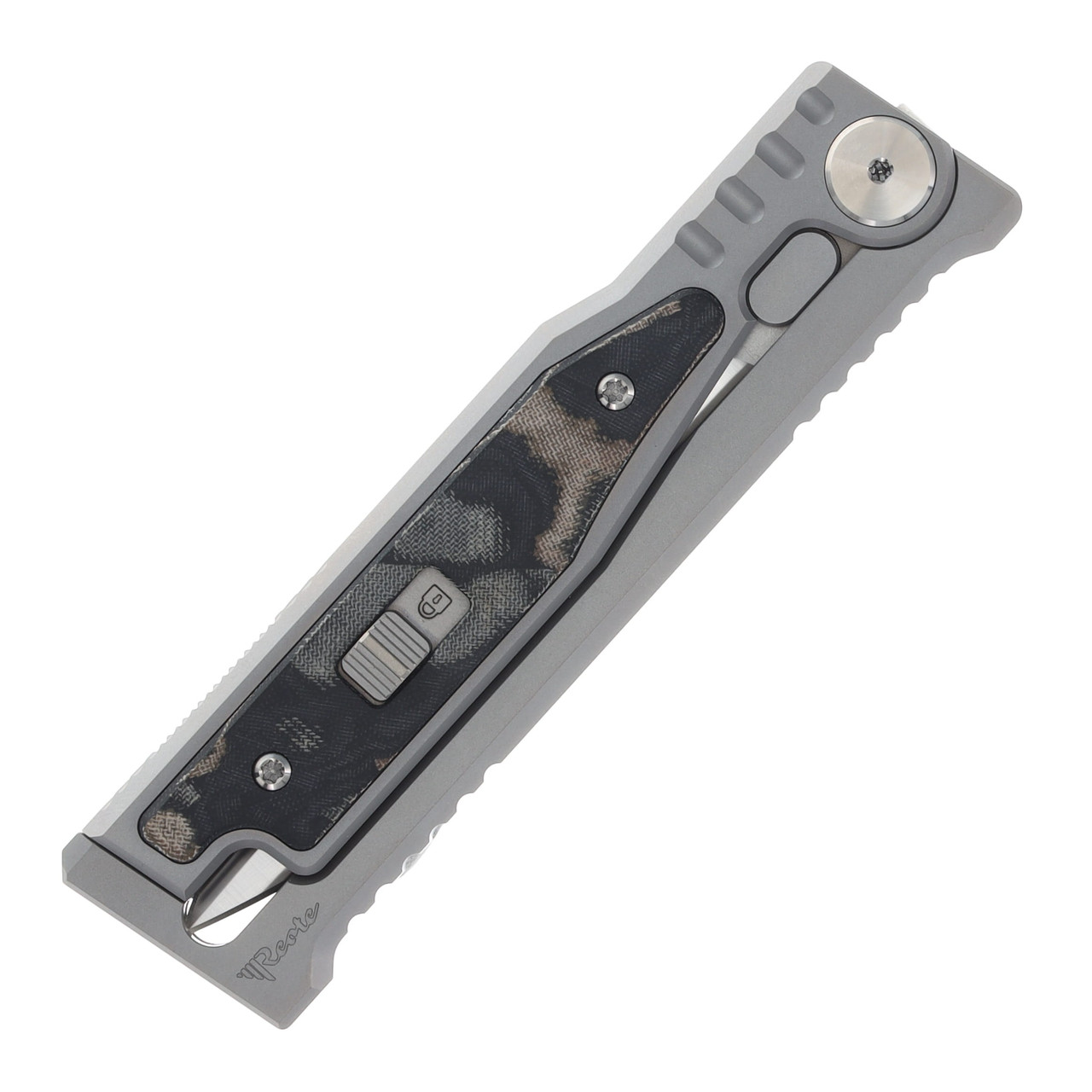Reate Exo-M Safety Lock Gravity Knife Elmax Dagger Green/Black