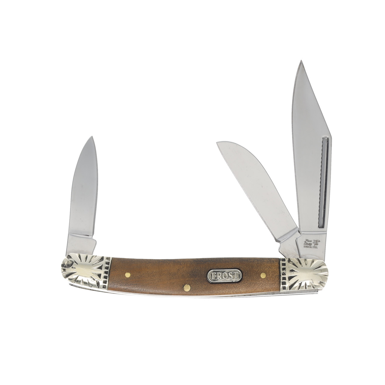 Frost Wrangler Stockman Pecan Burlwood Handle