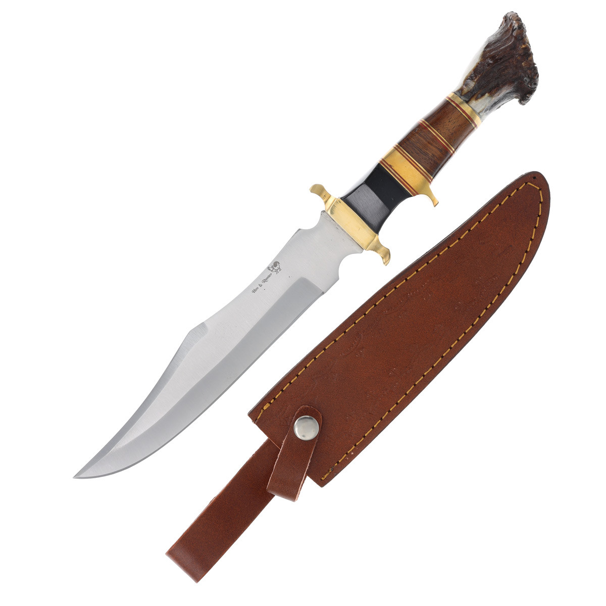 Hen & Rooster Fixed Stag 8.5in Bowie Blade HR0044DSSS