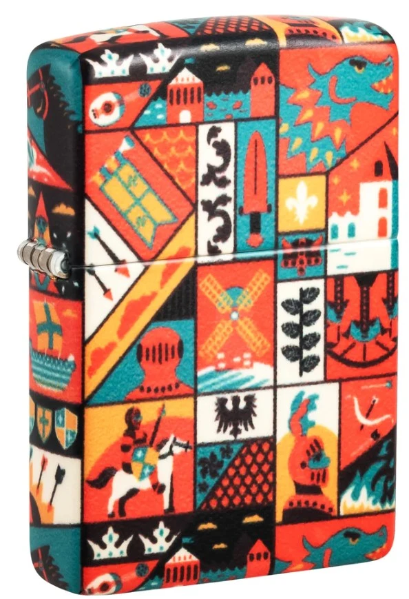 Zippo Lighter 540 Color Old Ages Design Matte Finish