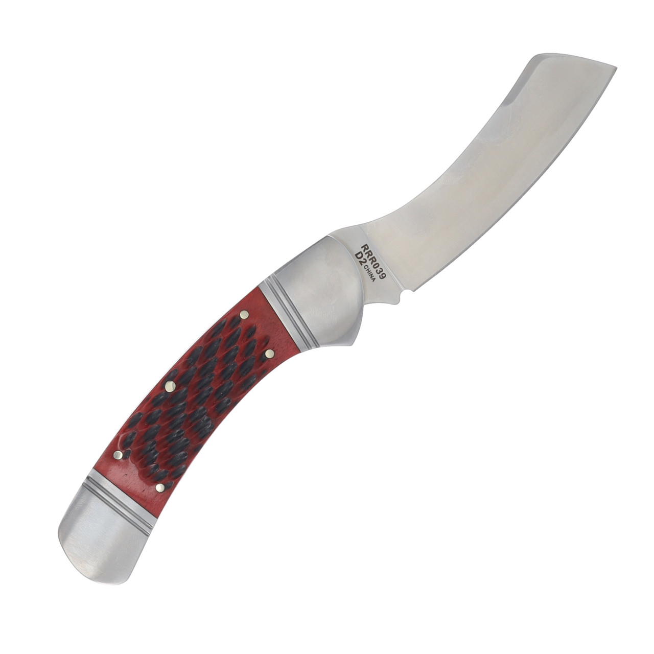 Rough Ryder Reserve Red Jigged Bone Balboa Folder RRR039 - Smoky
