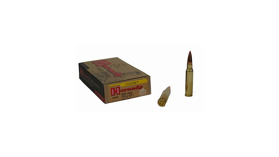 Hornady Custom 308 Win 150 Grain Centerfire 20 Rounds SST SBT 8093