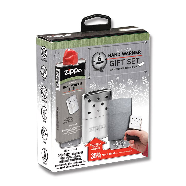 Zippo 6-Hour Refillable Hand Warmer Gift Set ZP40351