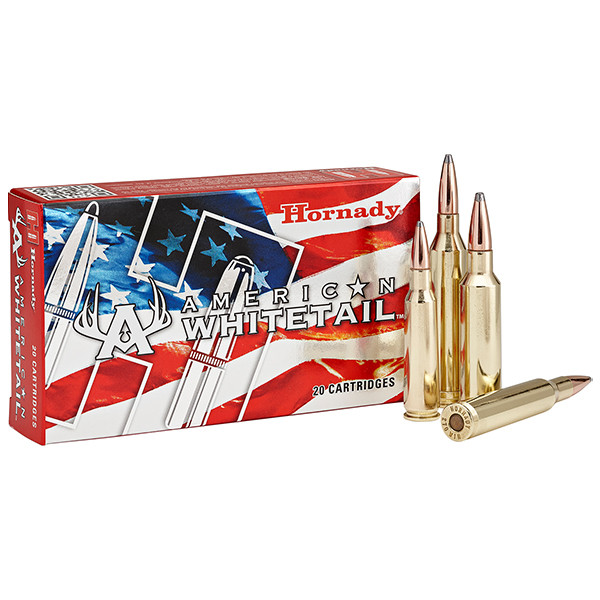 Hornady American Whitetail 300 WSM Ammunition 20 Rounds Brass Centerfire 165 Grain Interlock RN