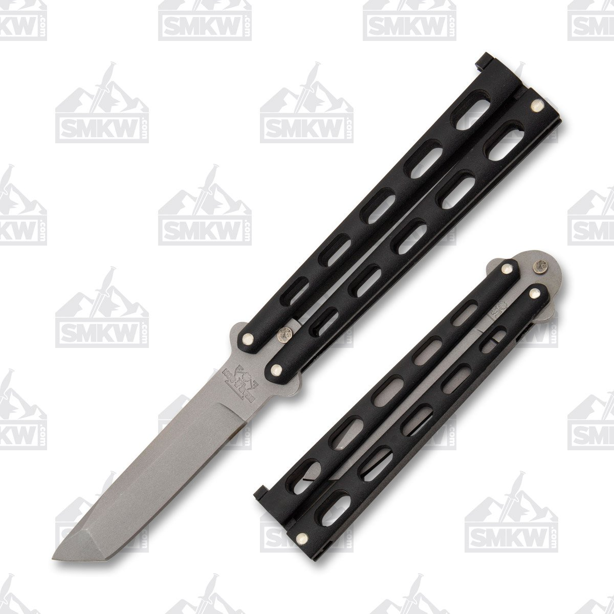 Bear & Son 5" Balisong Black Tanto BR114AB