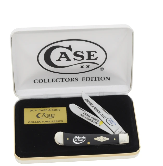 Case America Needs Coal Trapper Folding Knife CABDANC