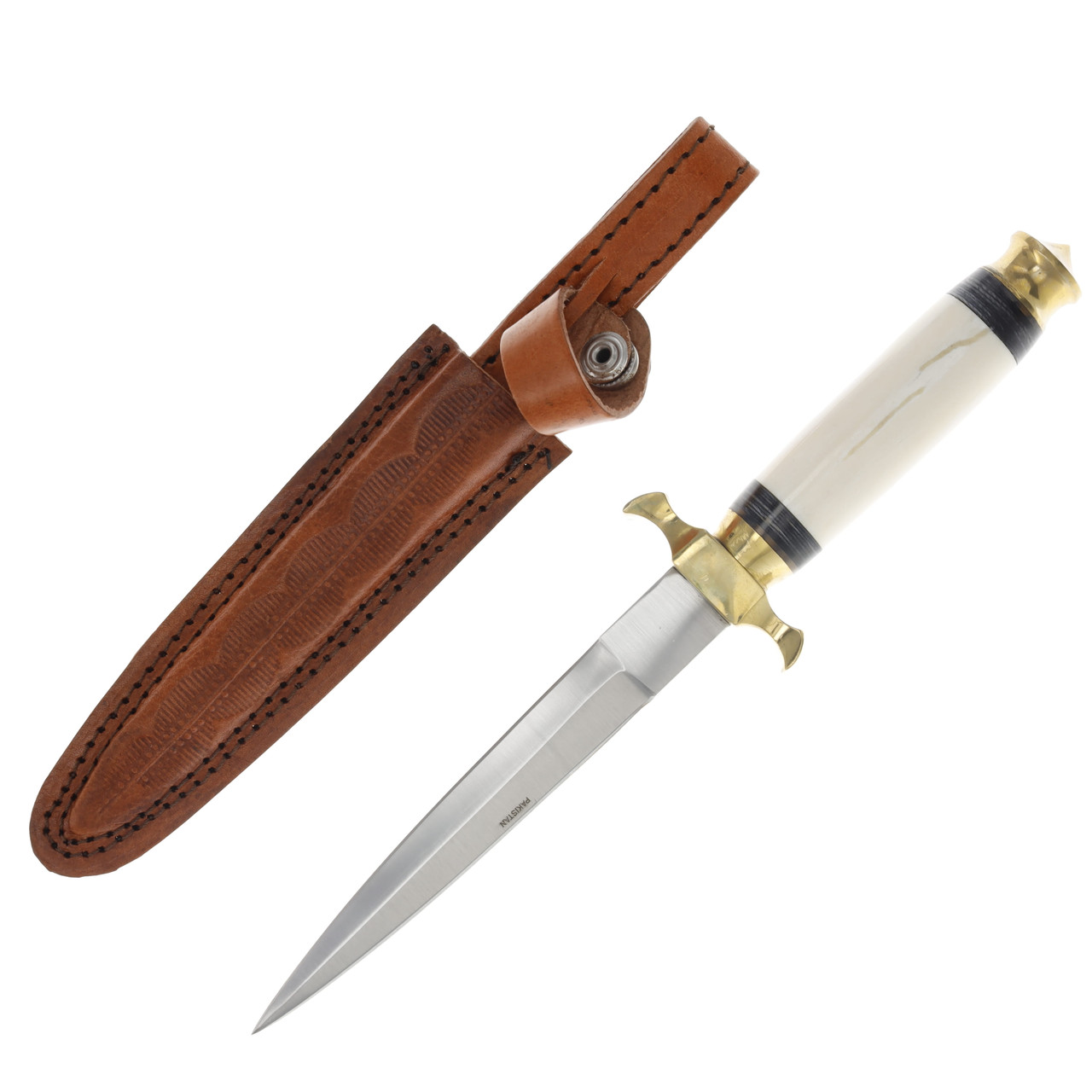 SZCO Supplies Renaissance Exquisite Bone Fixed Blade Dagger