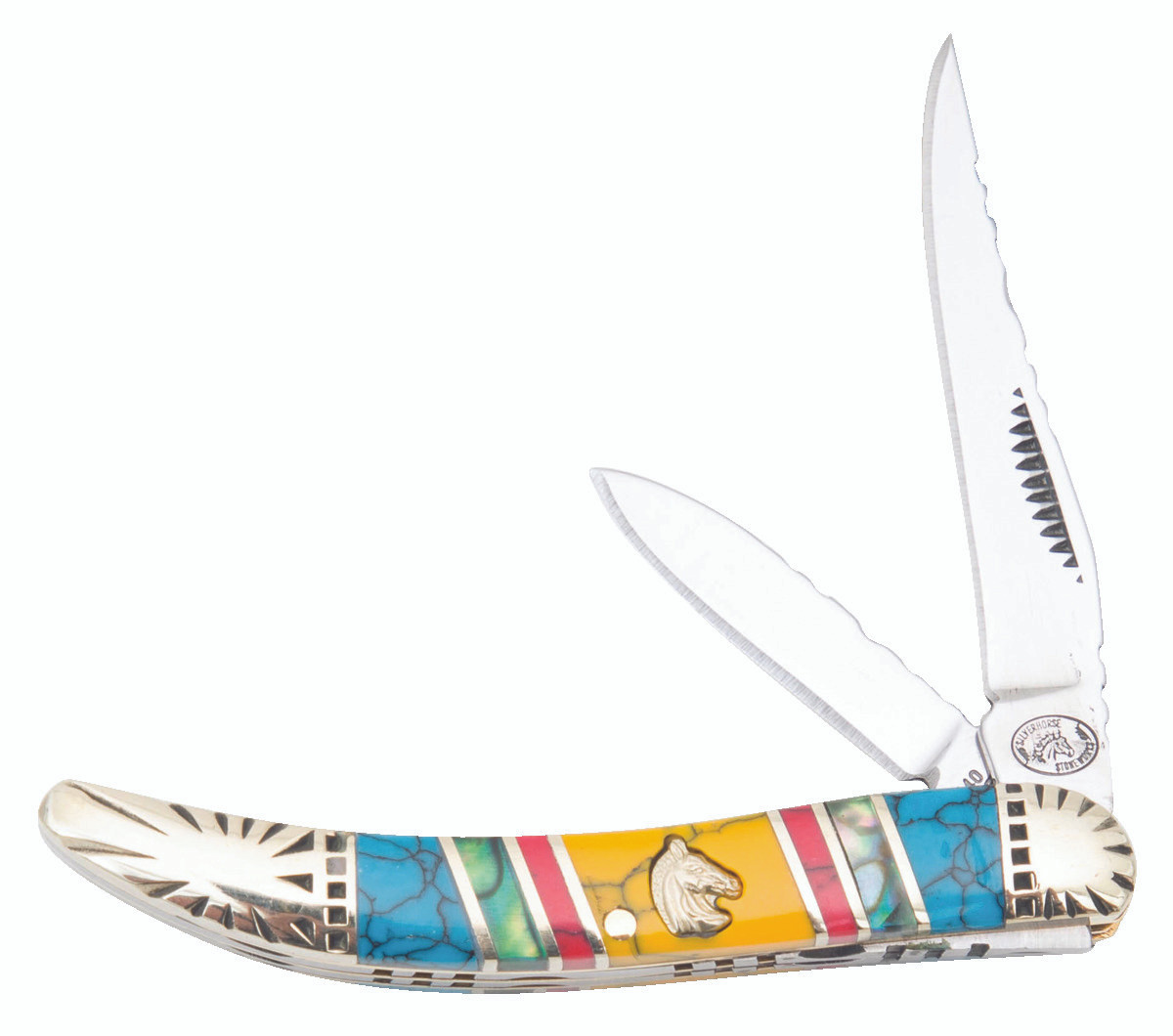 Frost Cutlery Silverhorse Stoneworks Wild Horse Little Toothpick FRSHS109BARY