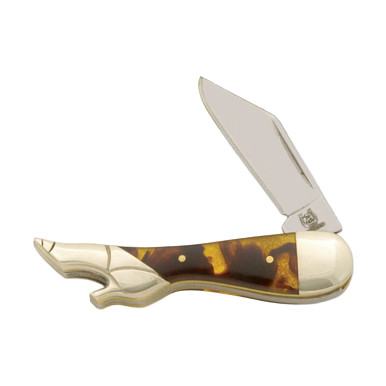 Rough Ryder Synthetic Tortoise Shell Mini Lady Leg Folding Knife
