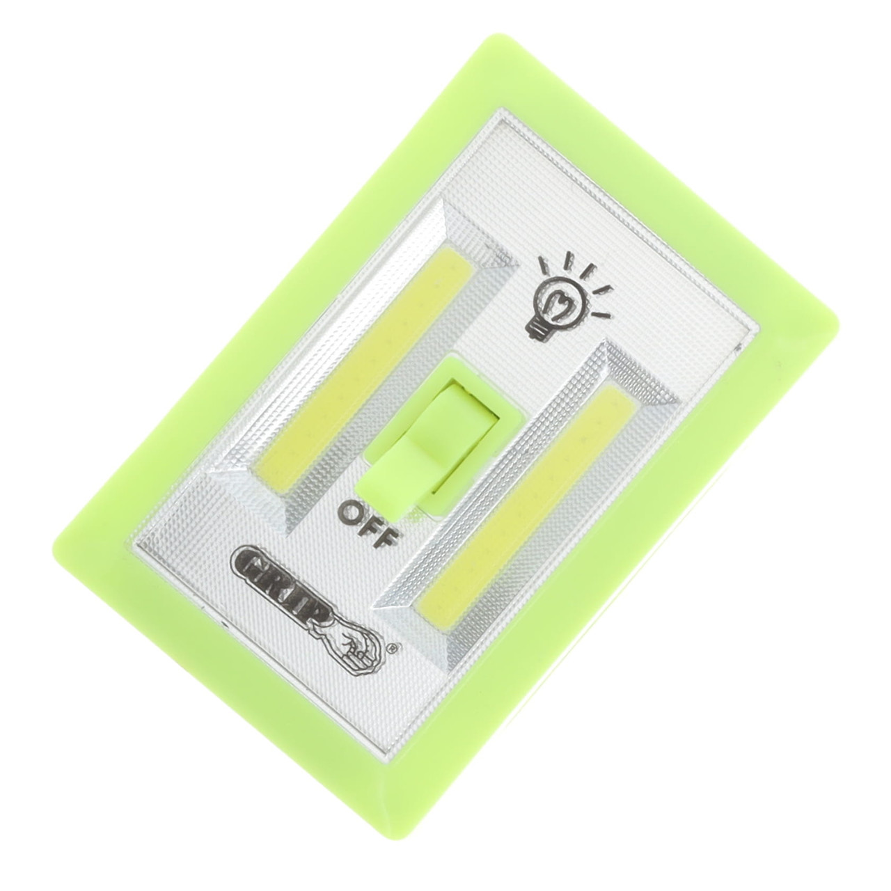 GRIP Glow-in-the-Dark Cordless COB LED Wall Light Switch GRIP37112
