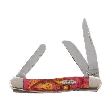 Case XX Golden Ruby Corelon Medium Stockman Folding Knife