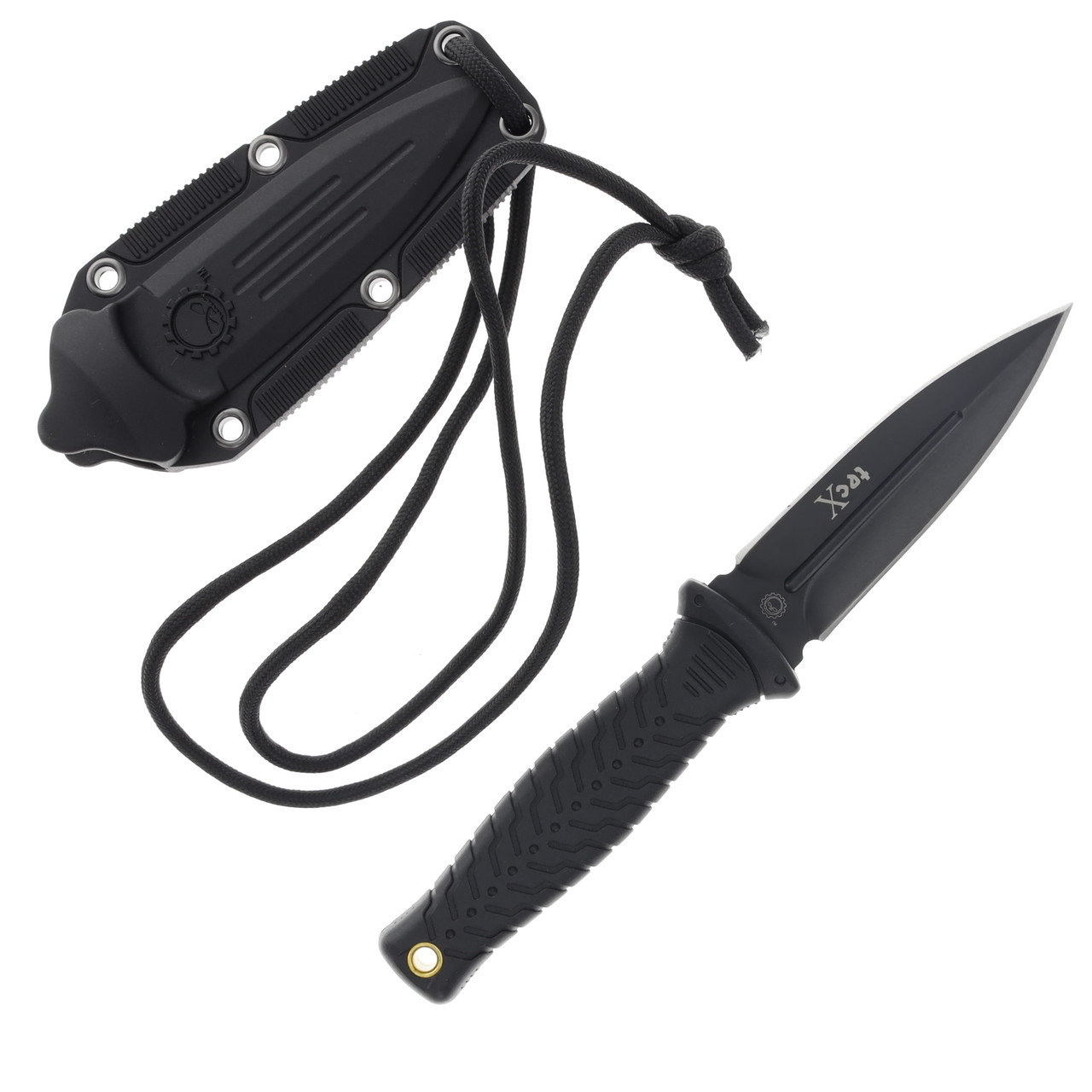 Tec-X Harley-Davidson FB-2 Fixed Blade Boot Knife CA52162 - Smoky