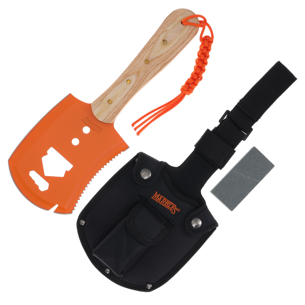 Marbles Chopper Stainless Steel Head Wood Handle