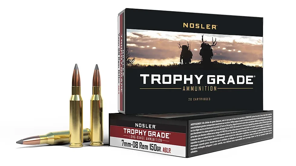 Nosler 7mm-08 Rem 150 Grain 20 Rounds Brass AccuBond LR