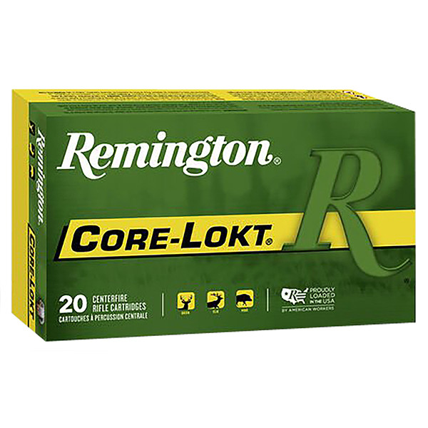 Remington Core-Lokt 300 Winchester Magnum Rifle Ammunition 20 Rounds Brass Centerfire 150 Grain Core-Lokt PSP
