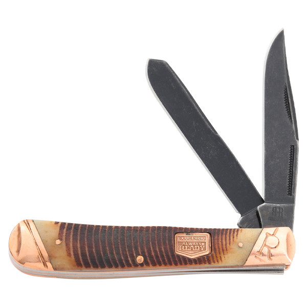 Rough Rider Backwoods Bushcraft Trapper Folding Knife RR1840