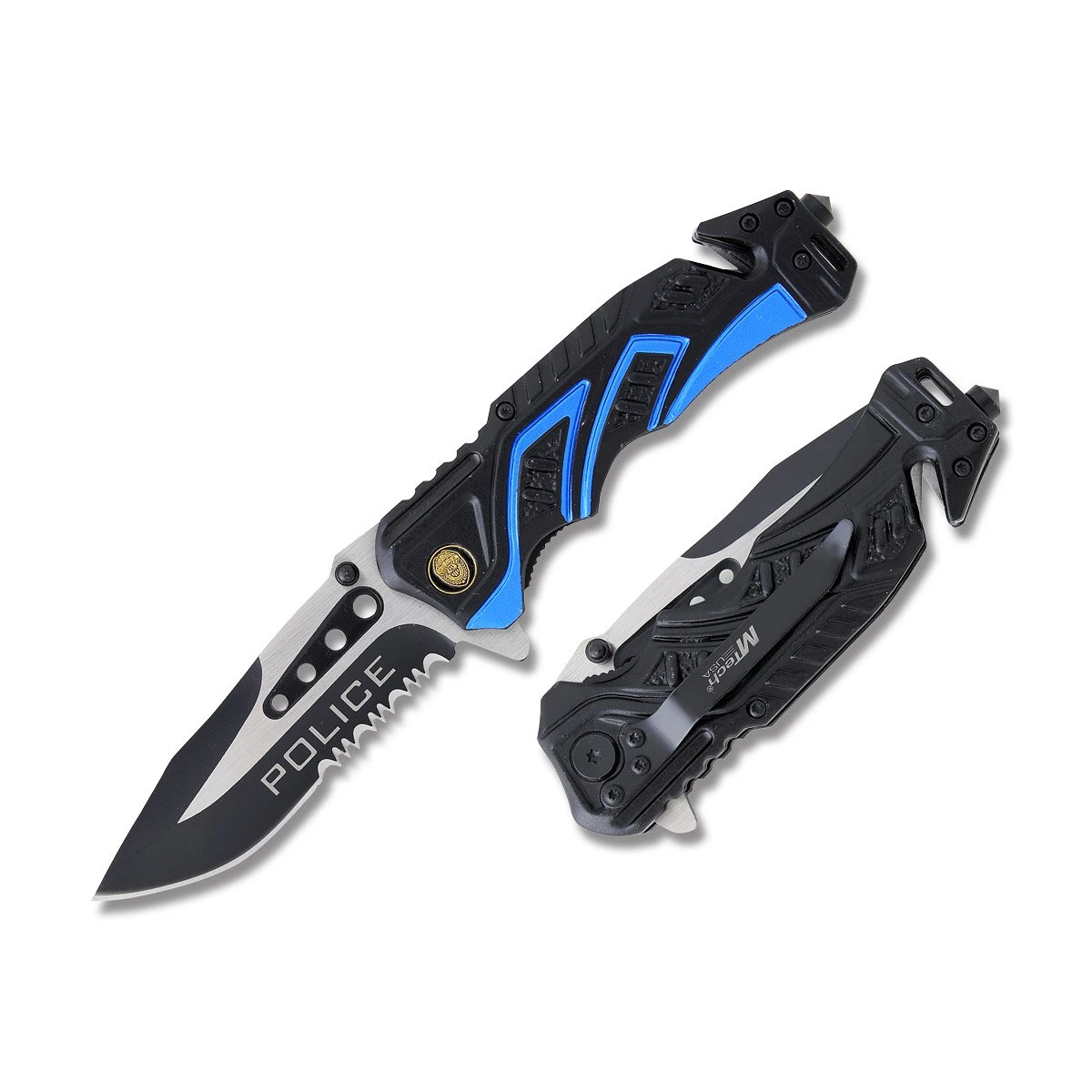 MTech Assisted Police Rescue Linerlock Folding Knife