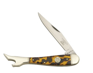 Rough Ryder Synthetic Tortoise Shell Large Lady Leg Folding Knife RR504