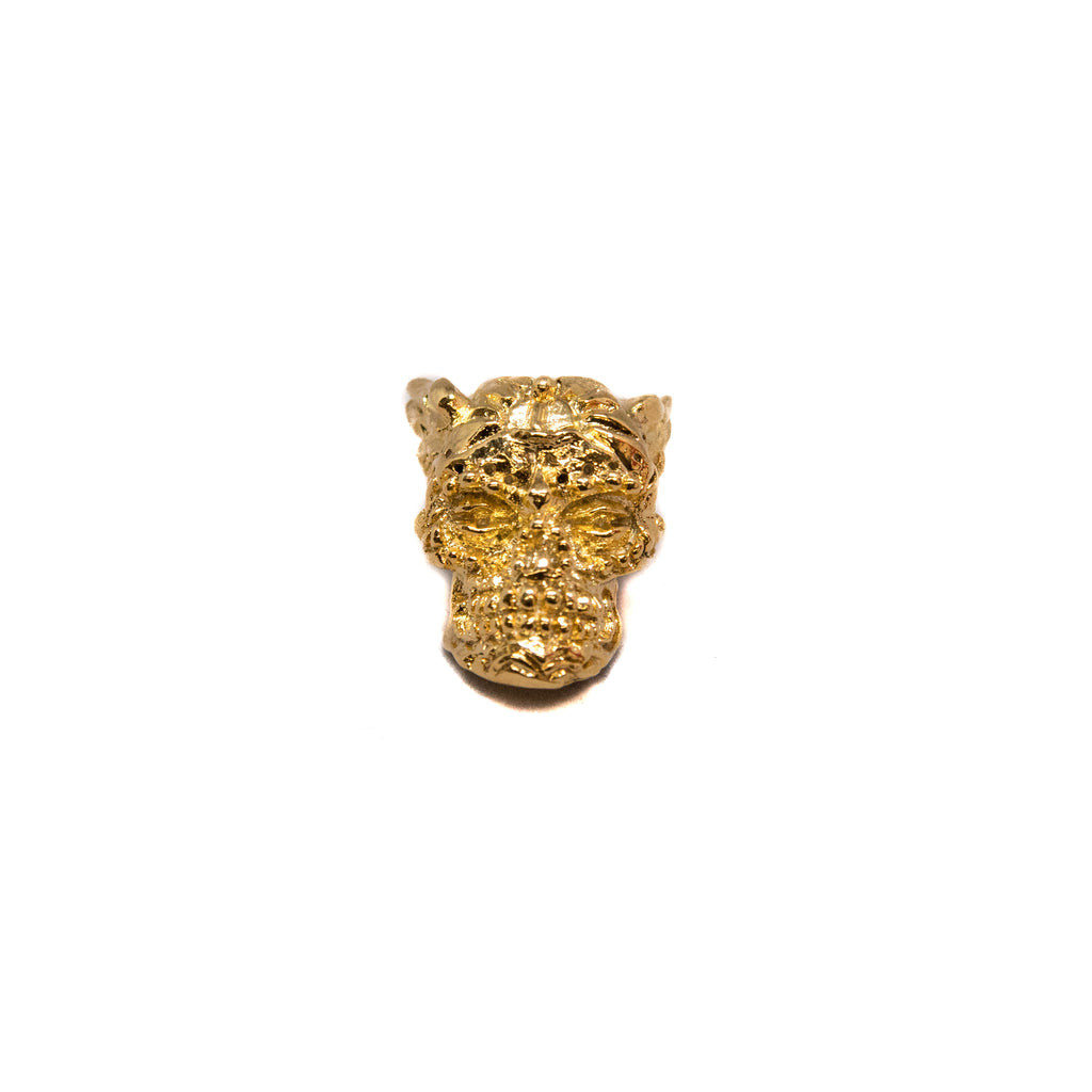 Schmuckatelli Co "Aquilo" 18K Gold Plated Skull Bead SCAG