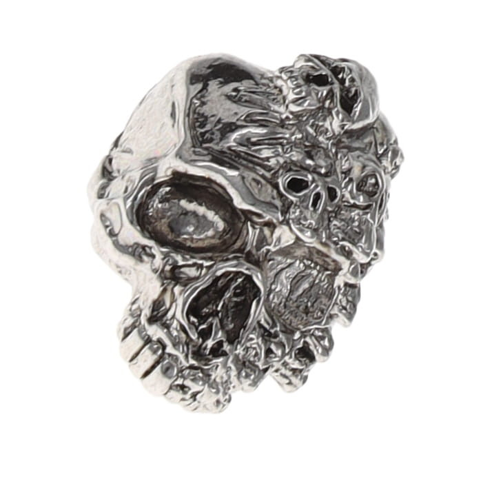 Schmuckatelli Co. Mind Skull Bead – Antique Rhodium