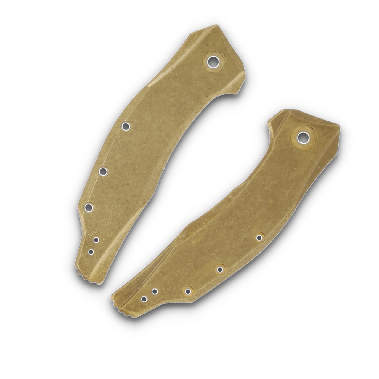 SMKW Custom Zero Tolerance ZT 0537 Brass Handle Scales